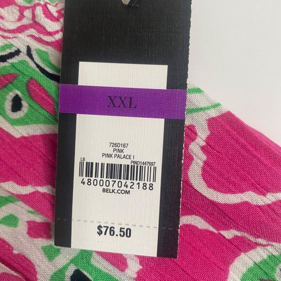 NWT $76 Crown & Ivy Off Shoulder Dress Womens Size 2XL Smocked Lightweight Casua - Picture 3 of 10